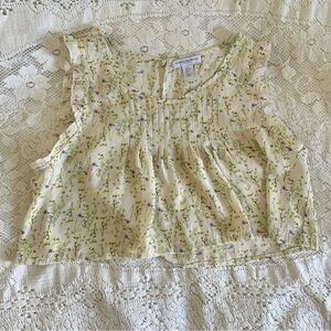 Carolina Belle floral babydoll tank top